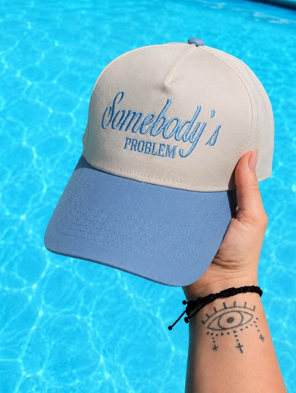 Somebody's Problem Trucker Hat – Bluebird Charm